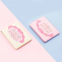 

6 Card Slots Auto Driver License Bag Bear Print Business Credit Cards Holder PU Leather Car Driving Documents Protective Case