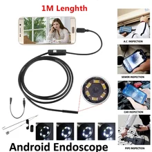 Эндоскопа камера 6LED для Android 1,3 MP 5,5 мм Бороскоп USB 1/1. 5/2/3,5/5 м Змеиный водонепроницаемый трубчатый Телефон IP67 осмотр