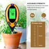 Yieryi Digital 4 In 1 Soil PH Meter Moisture Monitor Temperature Sunlight Tester for Gardening Plants Farming with Blacklight 2