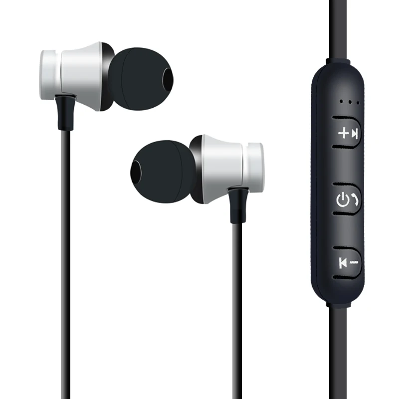 Bluetooth беспроводные наушники спортивные беговые стерео магнитные гарнитура с