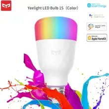 Yeelight 1s colorido lâmpada e27 inteligente app wi fi controle remoto inteligente led luz colorida lâmpada de temperatura para mijia mi casa