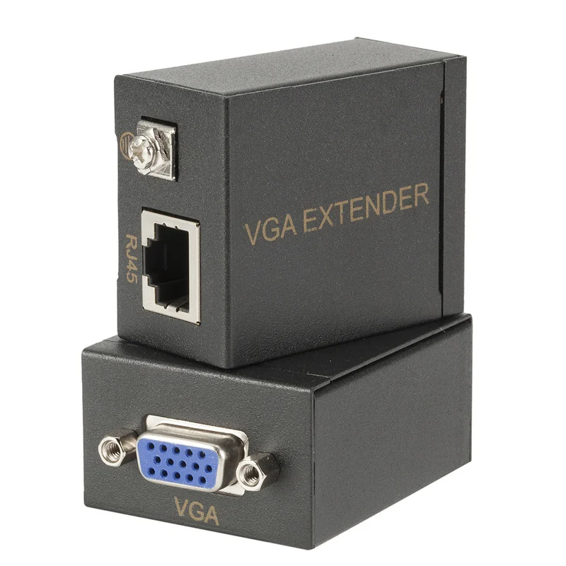 Сетевой кабель RJ45 в VGA удлинитель 60 метров усилитель сигнала сети