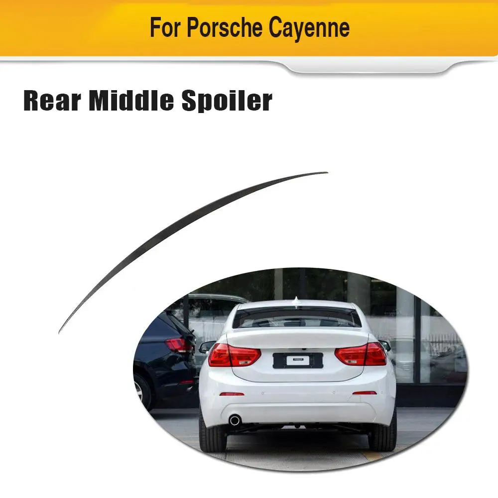Автомобильный задний Средний спойлер крыло для Porsche Caynne- не для купе карбоновое волокно заднее крыло багажника спойлер