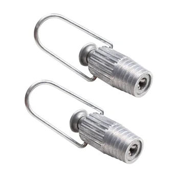 

2 pcs Aluminium Lightweight Metal Clothesline Tightener Clothes Line Grips Household Supplies for Laundry