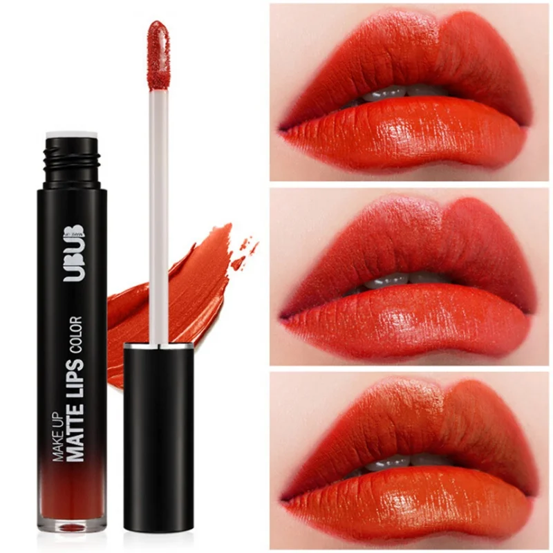 7 Colors Matte Liquid Lipstick Waterproof Moisturizer Smooth Lip Stick Long-lasting Lip Tint Cosmetic Makeup Charming Goddess E1