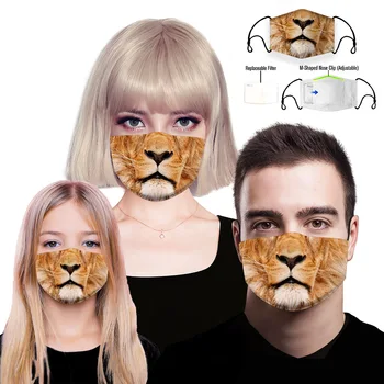 

Printing Mask 3D Protection PM2.5 Anti Haze Masks Breathing Anti-droplet Mouth Filter Respirator Mouth-muffle for Adult Children