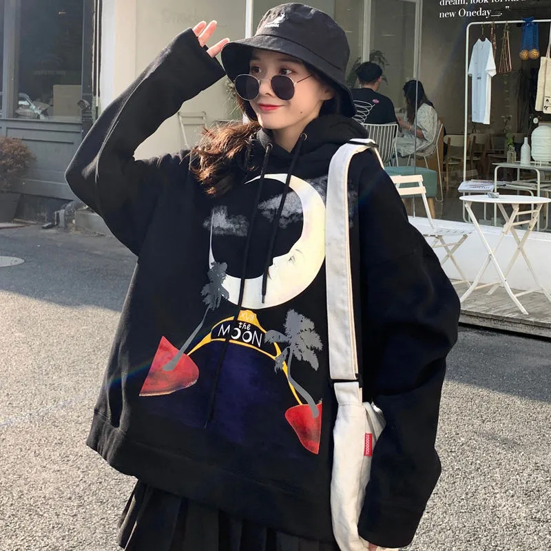 Японская мода Harajuku стиль с длинным рукавом TeesHip хоп женские забавные повседневные футболки Топы женские весна и осень стиль крутой
