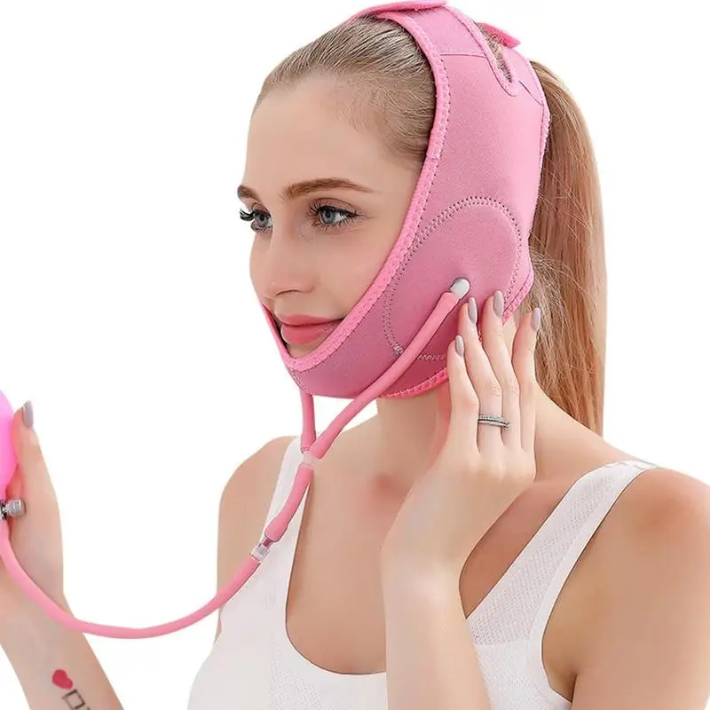 

Slimming Face Belt Face Lift Tools Gas Supercharging Thin Face Bandage Face Mask Facial Thin Masseter Reduce Double Chin