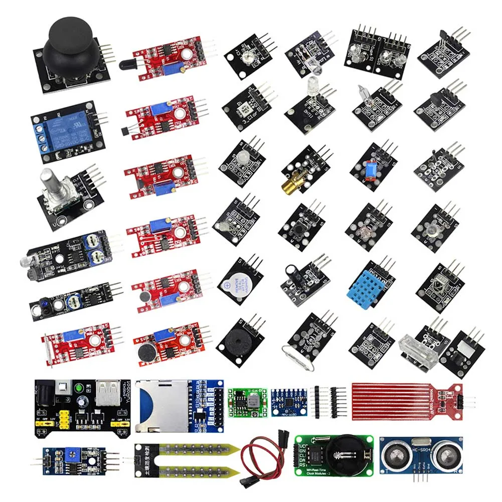 

37/45pcs Sensor Assortment Kit Module Starter for MCU Educ SLC88