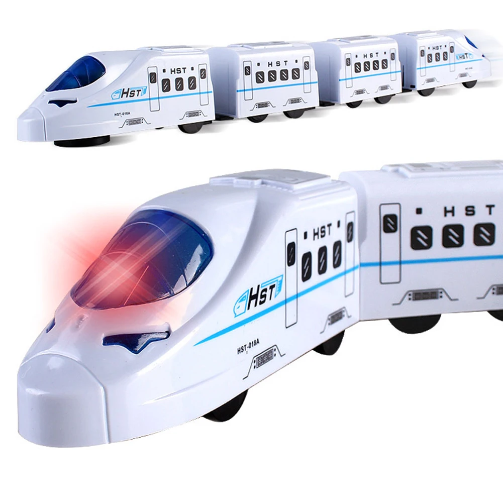 

High Speed Birthday Smooth Operation Realistic Electric Flashing Train Toy Playing Home With Music Gift For Kid Kindergarten