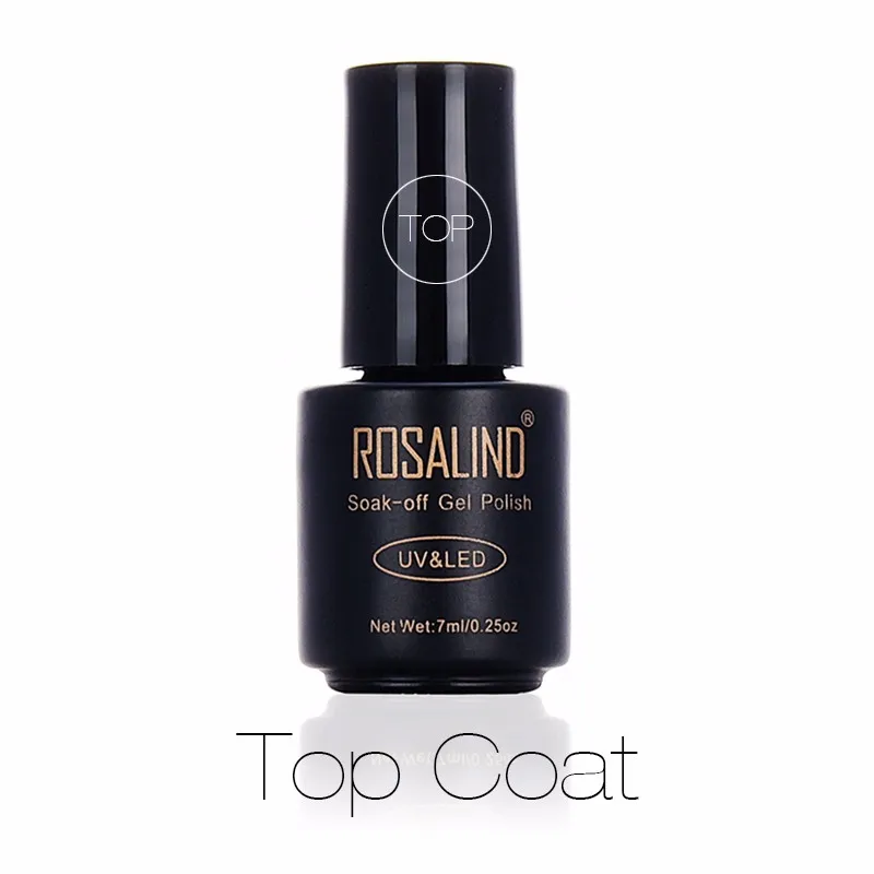 TOP COAT ROSALIND гель для ногтей все для маникюра Лак для ногтей гибридные лаки для маникюра полуперманентный УФ гель лак Топ праймер - Цвет: TOP COAT