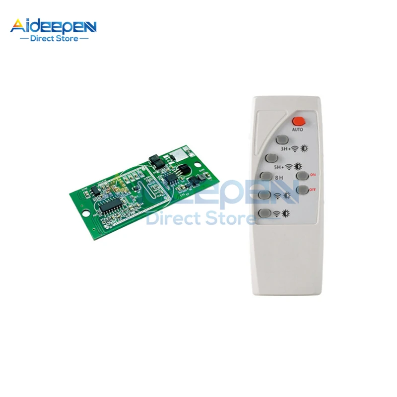 

3.7V 7.4V Microwave Radar Human Body Induction Solar Light Circuit Control Board Sensor Module With Remote Control