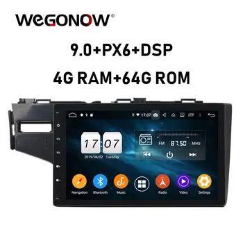 

PX6 DSP IPS Android 9.0 4GB 64GB ROM Car tape radio Player GPS navi Map RDS Radio wifi 4G Bluetooth 5.0 For Honda FIT 2014 2015