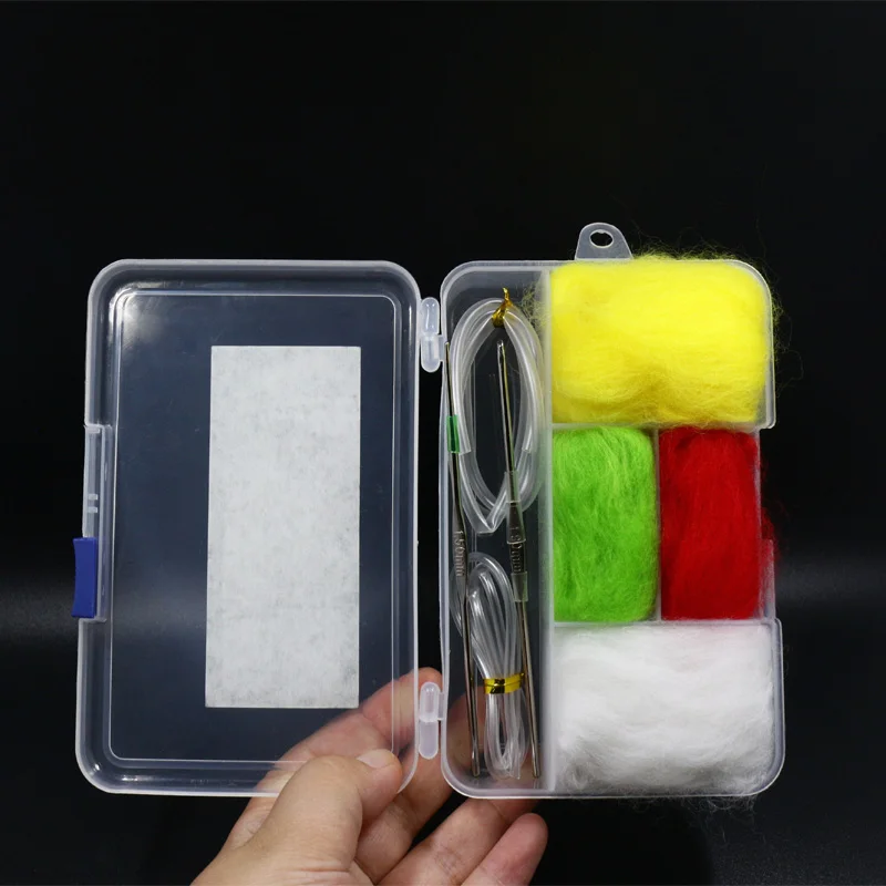 RoyalSissi new developed fly fishing strike indicator tool kit wool  indicator with tubing&threader tools fly fishing accessories - AliExpress