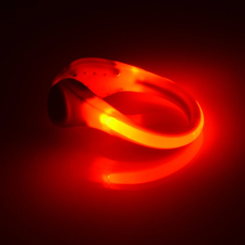 Luminous Running Shoe Clips Light LED Warning Light Lamp Night Safety Running LED Bright Flash Light For Night Running Cycling