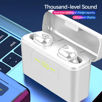 

Bluetooth TWS True Wireless Earphones 5D Stereo Earbuds Mini TWS Waterproof Headfrees