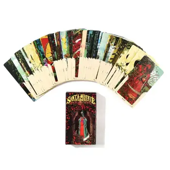 

78Pcs/Set Cards Santa Muerte Tarot Deck Book of the Dead Family Party Board Game