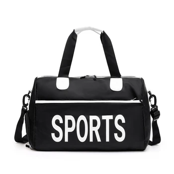

Woman Travel Duffle Luggage Bag Large Capacity Letter Short-distance Solid Zipper Clothes Handbag Malas De Viagem Shoe Warehouse