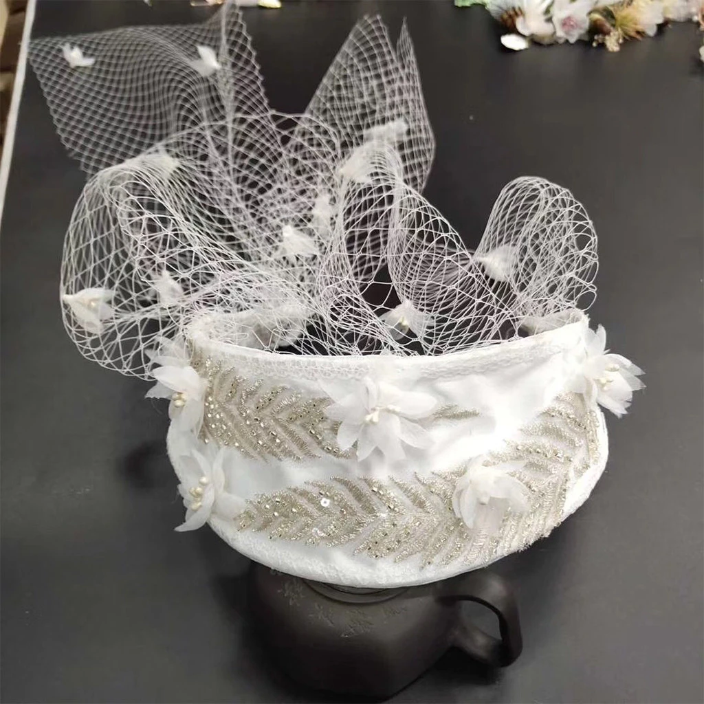Wedding Hats For Women Vintage Net Bridal Hats Fascinators Accessorie Brides Wedding Birdcage Veil 1001