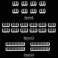 24PCS/Lot PC Cable Comb Motherboard 6/8/24Pin Cable Comb Computer Wire Management Clamp PC Power Wires Clip - Image 3