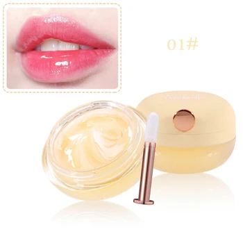 

New Moisturizing Lip Balm Nourish Protect Lips Care Lips Cream With Brush Lip Sleeping Mask Night Sleep Repair Lips