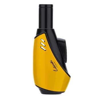 

LUBINSKI Metal 1 Torch Jet Flame Cigar Cigarette Tobacco Lighter Refillable For Cohiba Smoking Tool Adjustable Gas Pocket