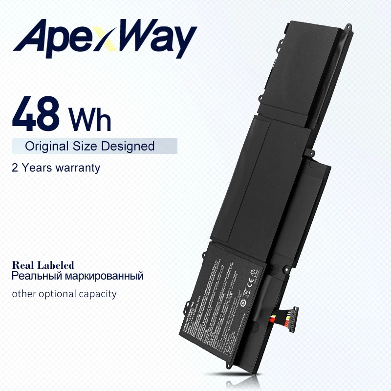 Apexway 7 4 В ноутбука Батарея C23 UX32 для ASUS Zenbook UX32VD UX32LA VivoBook U38N U38K U38DT 48Wh/6520 мА