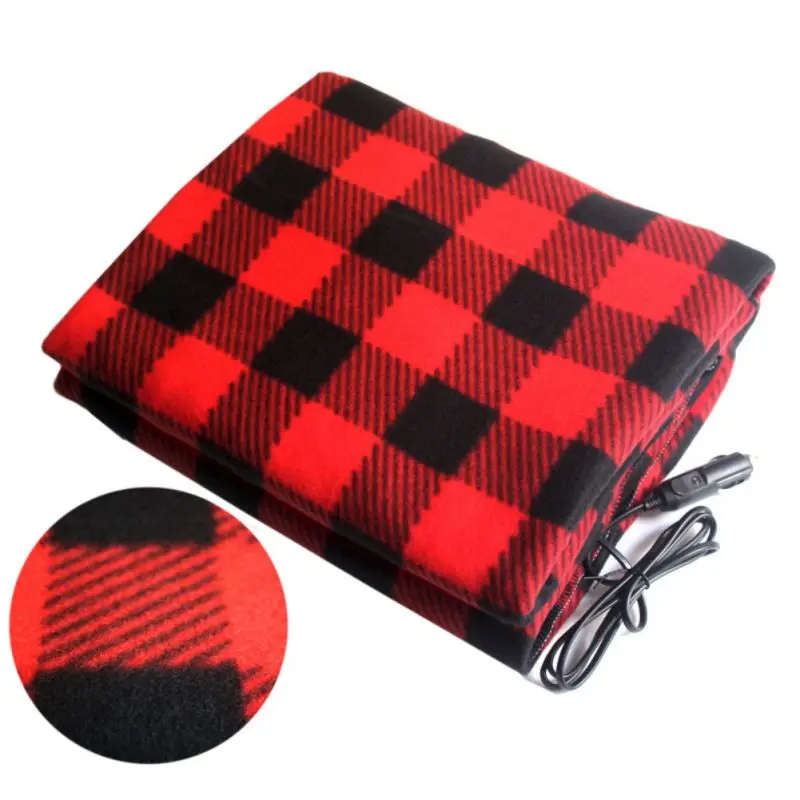 12V Electric Heated Cushion Energy Saving Warm Winter Blanket Cover Car Accessories