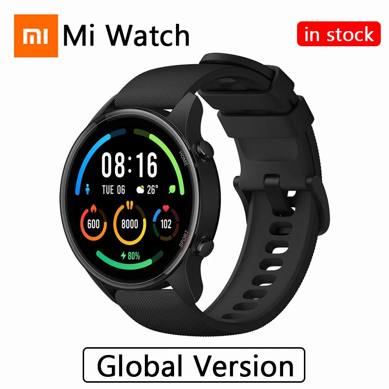 Global Version Xiaomi Mi Watch Color Blood Oxygen GPS Bluetooth 5.0 Fitness Heart Rate Sleep Monitor 1.39 AMOLED Mi Smart Watch
