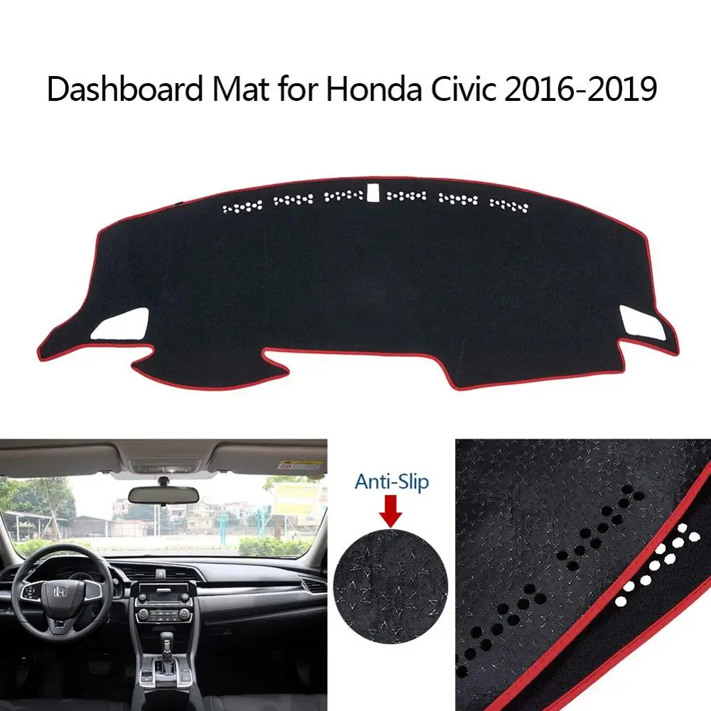 

Auto Car Interior Dashboard Cover Dashmat Pad Carpet Dash Mat Cushion Anti-Skid Carpet