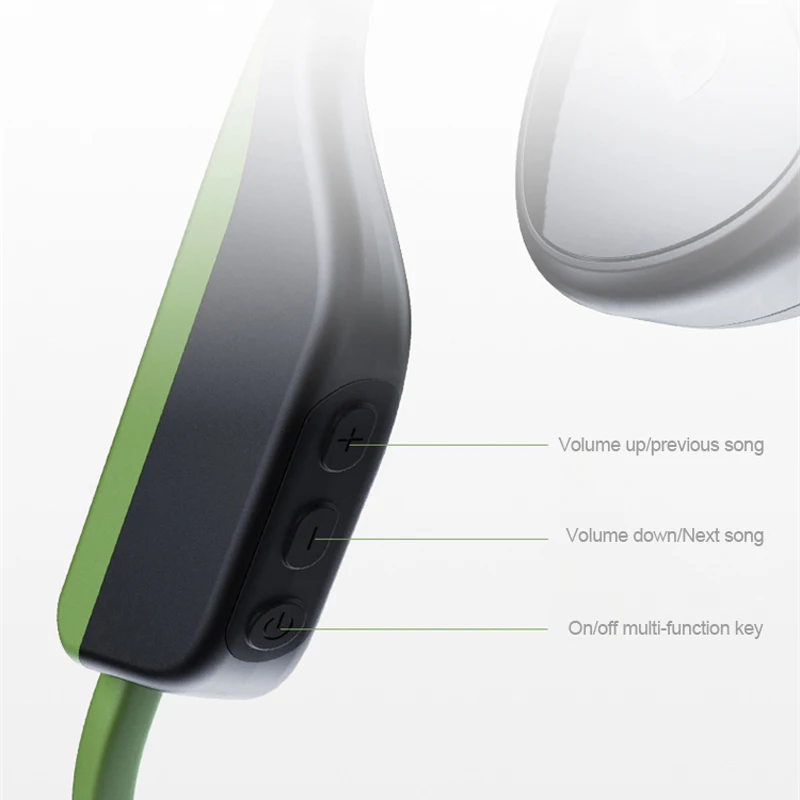 Fones de Ouvido D'água com Microfone e Cartão Tws sem Fio com Bluetooth Ipx8 à Prova sd de 8 Condução Óssea Fone Auricular gb - Image 5