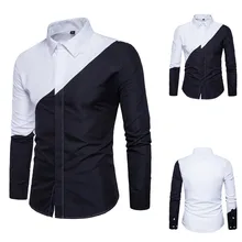 Мужские Оксфордские Формальные повседневные Костюмы с длинным рукавом, приталенные футболки, рубашки, блузки, топ, повседневные хлопковые одноцветные длинные рубашки
