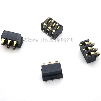 

20pcs/lot 77 battery seat 3P shrapnel type battery connector mobile phone contact piece 7.7 height