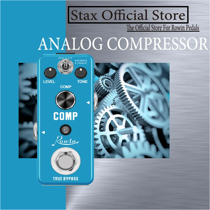 Rowin Lef333 Guitar Compressor Pedal Digital Comp Effect Pedals For