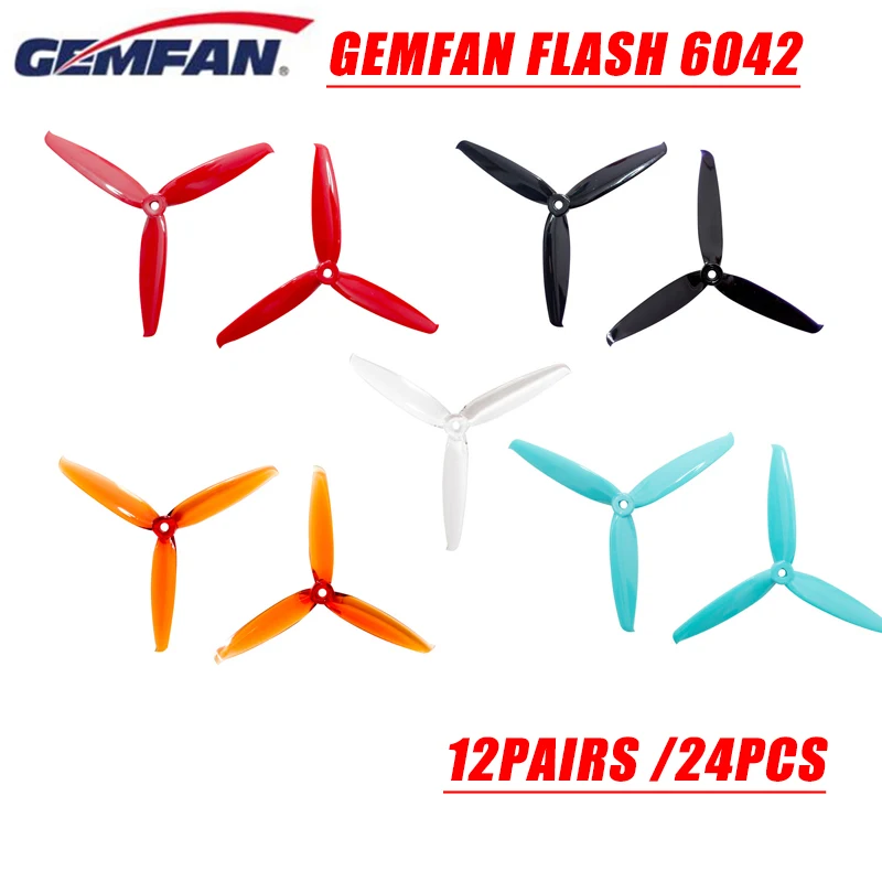 Пропеллеры Gemfan Flash 6042 6x4 2x3 6 дюймов с 3 лезвиями для моделей RC Мультикоптер рама ESC
