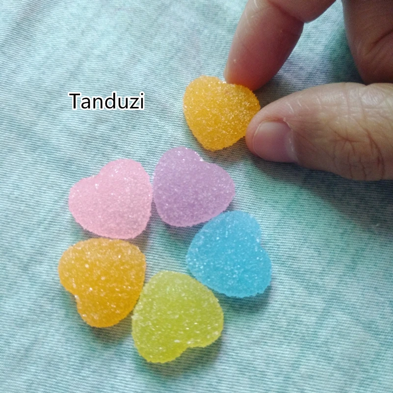 Tanduzi 100 шт. с плоским основанием кабошоны из смолы симуляция еды Симпатичные в