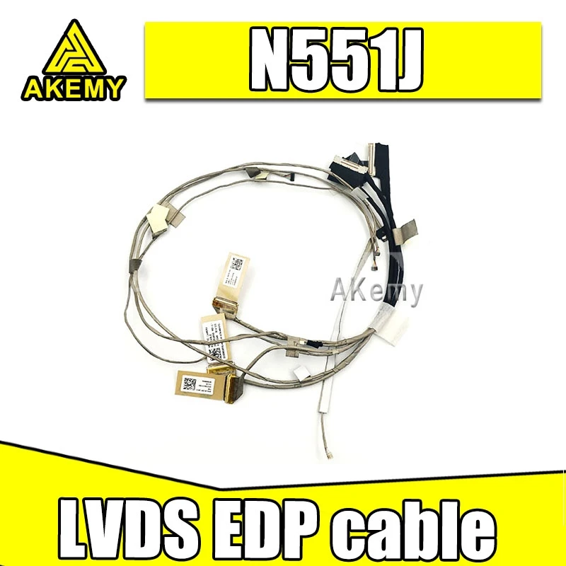 Akemy новый ноутбук LVDS EDP кабель для For Asus N551 N551J G551J G58J N551JK N551JW N551JX N551JM