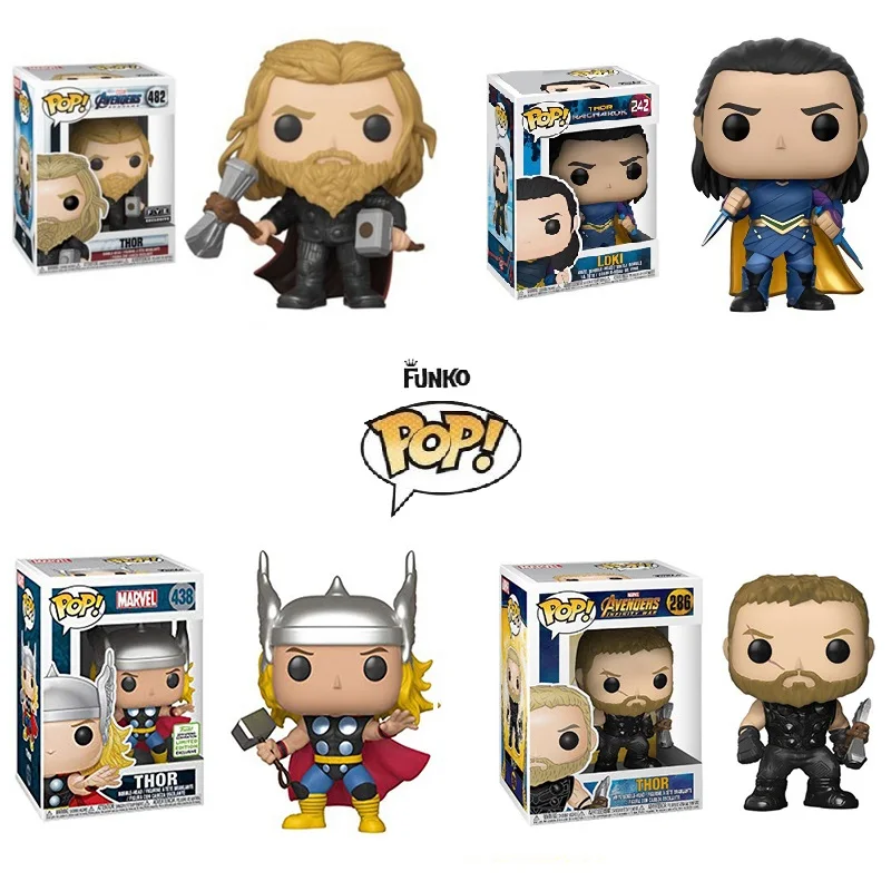 FUNKO POP The Avengers 4 Ragnarok Loki Endgame Тор Хела виниловые экшн-игрушки Фигурки Коллекционная