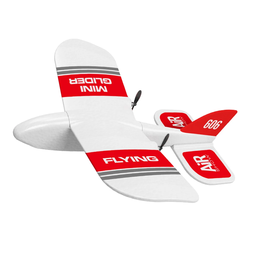 

KF606 2.4Ghz 2CH Inertia Foam Airplane Mini Flying RC Glider EPP Throwing Toy Kids Handmade Gift Indoor Built-in Gyro DIY Model