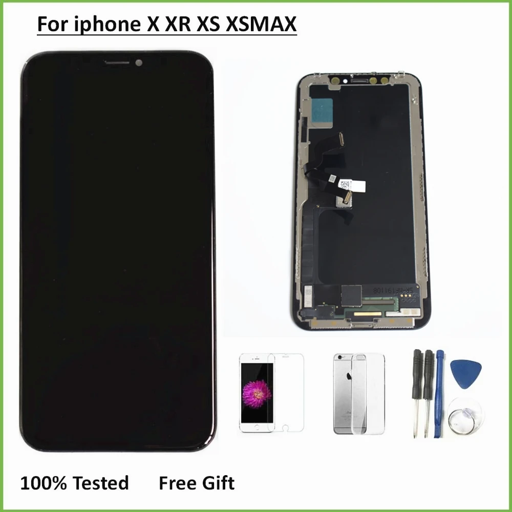 TFT OLED lcd экран для iphone X XS XR XSMAX OEM lcd дисплей кодирующий преобразователь сенсорного экрана в сборе для iphone X XS XR XS MAX