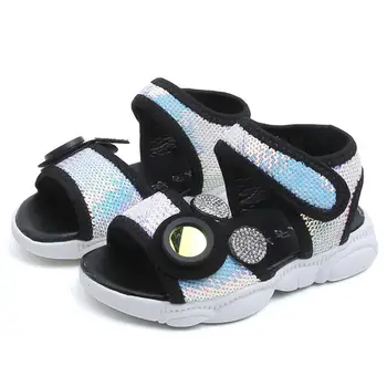 

2020 Summer Boys Leather Sandals for Girls Flat Children Beach Shoes Kids Sports Soft Non-slip Casual Toddler Sandals 1-10 years