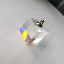 K9 оптическое стекло Шестигранная кубическая Призма отражающий цвет подвеска Поддержка настройки