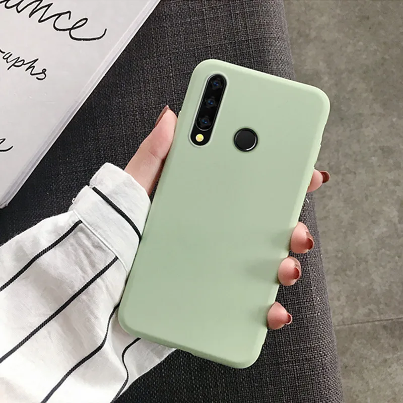 Модные Карамельный цвет чехол для huawei Y5 Y7 Y9 чехол Y6 Prime Nova 3 3i 3E 4 4E 5 5i Pro P20 P30 Lite Мягкий силиконовый чехол