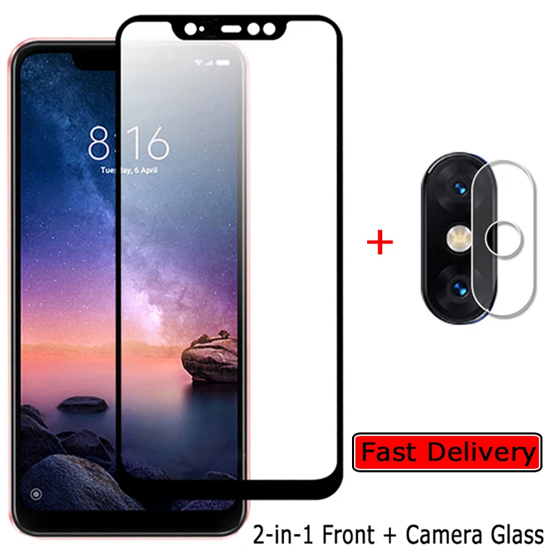 

Front + Camera Glass for Redmi-Note-6-Pro Screen Protector Xiomi Redmi Note6 6Pro Tempered Glass Film Xiaomi Note 6 Pro Glass