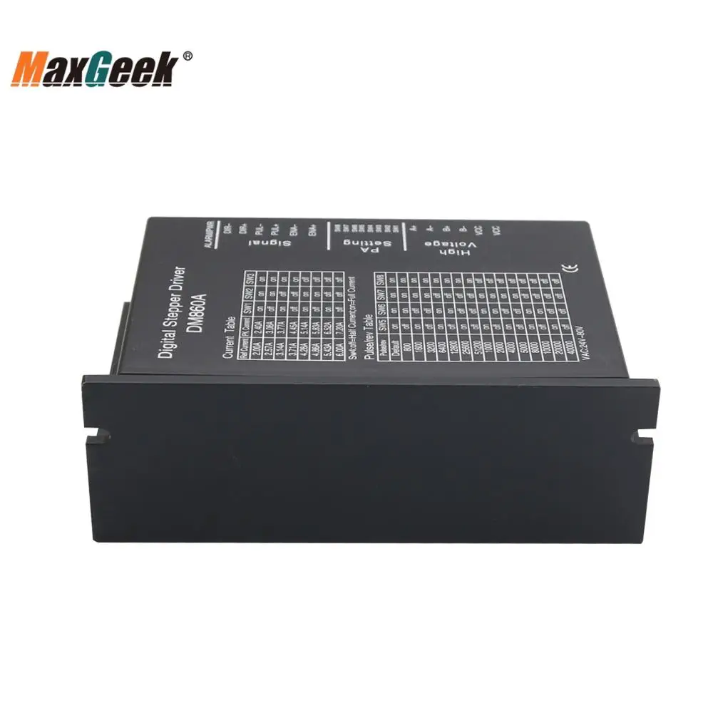 Драйвер шагового двигателя Maxgeek DM860A 86 110 двухфазный цифровой шаговый привод