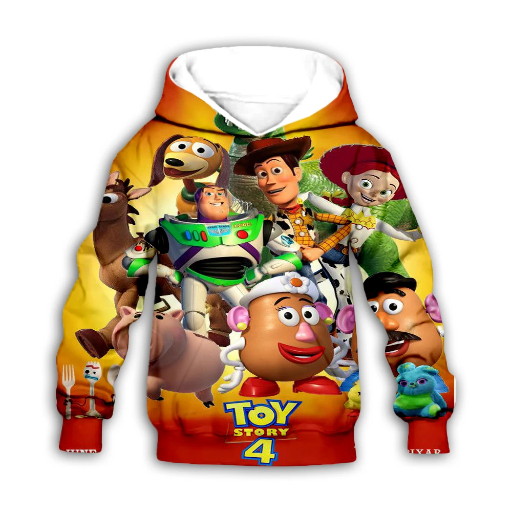 

Children Sweatshirt 3D Toy Story 4 Print Kids Hoodies Simple Hip Hop Casual zip Jackets Hipster Boys Coat pullover girl Clothing
