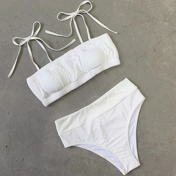 

Urifens Bikini 2020 Mujer Push Up Two Piece Swimsuit Sexy Womens Swimsuit Girl Beach Side Tie Swimsuits Biquini Mujer LPX04A
