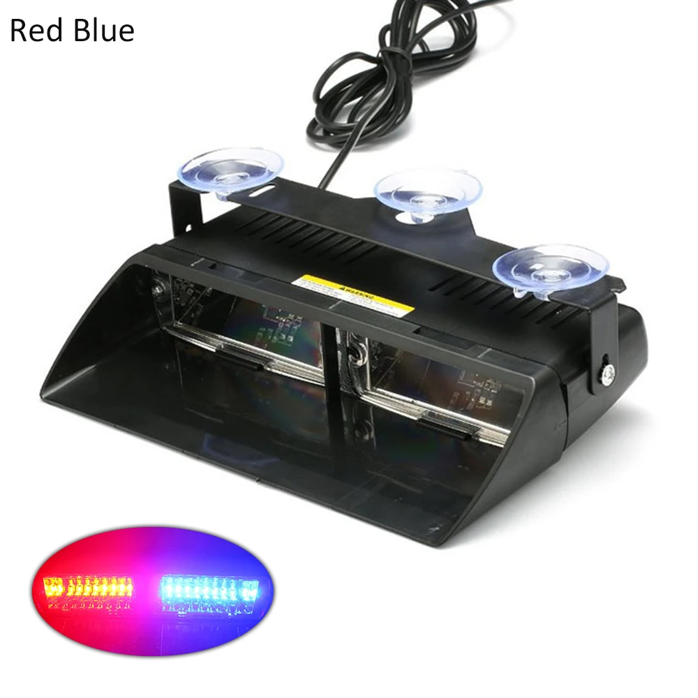 12V 3W проблесковые светодиодные фонари светодиодный мигающих режимов аварийный для автомобиля грузовика проблесковый маячок Strobe Light предупреждающий мерцающий свет - Испускаемый цвет: Red Blue