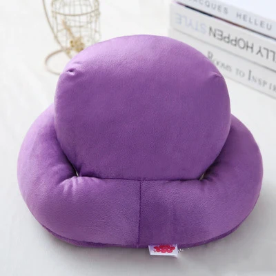purple Подушка для шеи с эффектом памяти, автомобильная воздушная подушка для путешествий, домашняя подушка для шеи, Офисная подушка для поддержки головы комфортная подушка для путешествий - Цвет: purple
