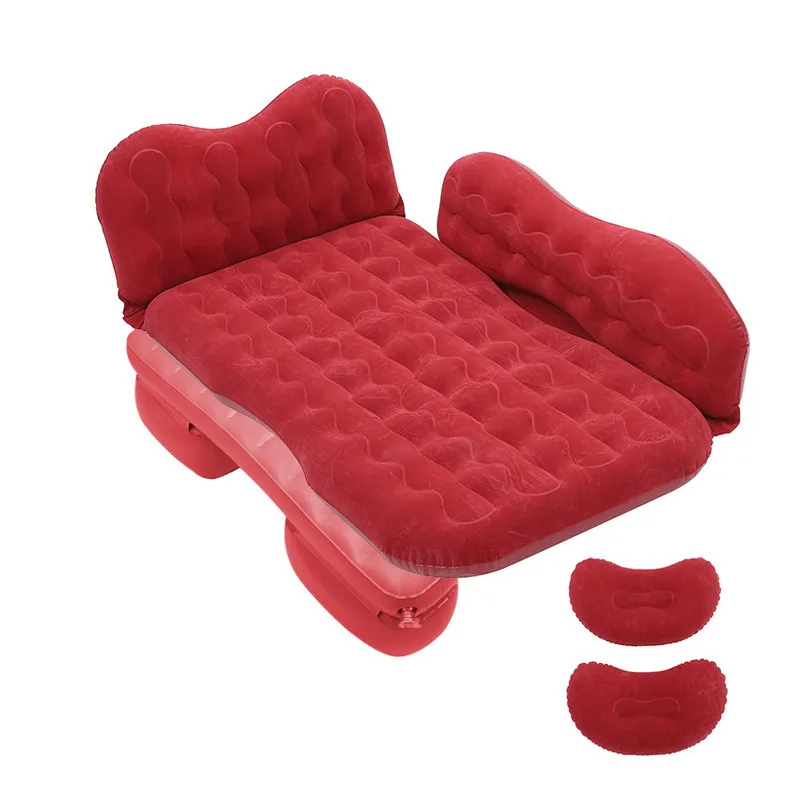 Car Travel bed with air pump Mattress Sleep Outdoor Soft Sofa Camping Air Matt Pillows Cushion Multifunctional Auto Accesories